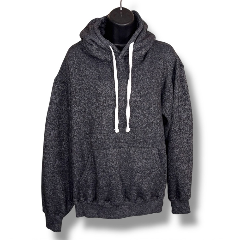 XL Grey Heather Hoodie Pullover Style Womens Front Pocket Athletic Athleisure